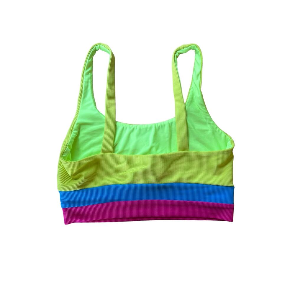 Beach Riot Neon Colorblock Bikini Top - Picture 6 of 8
